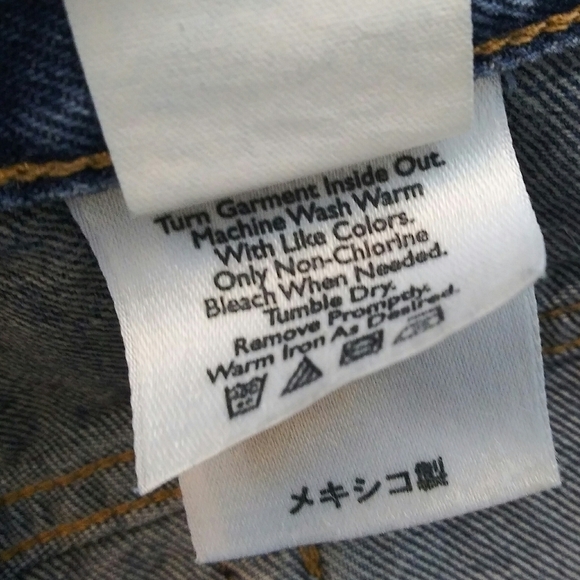 Eddie Bauer Vintage Blue Dark Wash Five Pocket High Rise Button Zip Ankle Jean - Picture 13 of 13